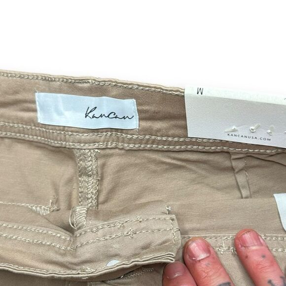 KANCAN Women’s Mid-Rise Khaki Tan Casual Shorts Size Medium Style #KC6260 - Picture 7 of 10
